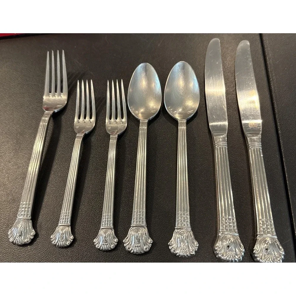 Retroneu Avignon Vendome Stainless  7 Pieces Dinner Salad Fork Soup Spoon Knife
